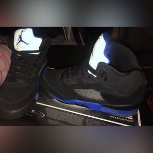 Jordan Retro 5’s “ RACER BLUE” Size 4Y